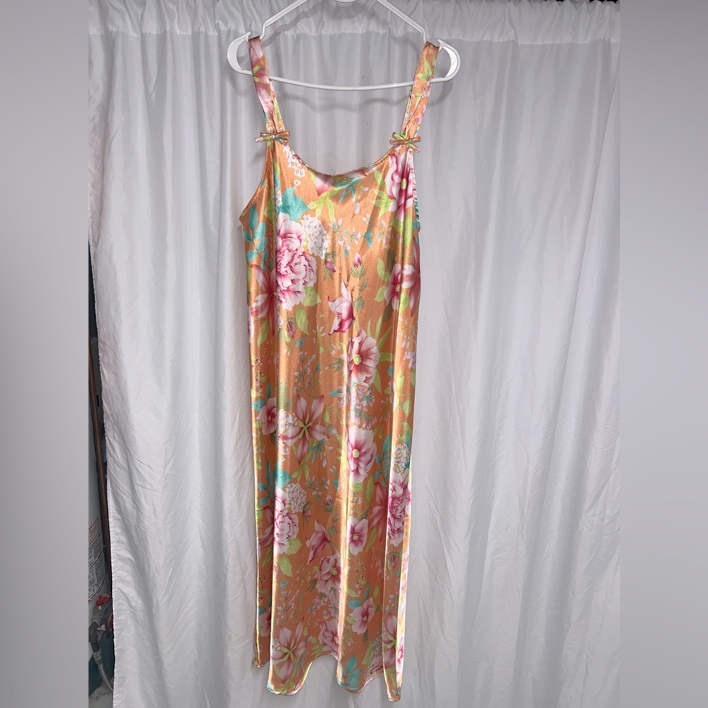 PINK floral dress 1X